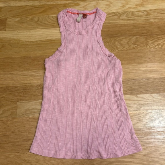 Anthropologie Pilcro Scoop Neck Racer Tank Pink Size Extra Small NWOT - Picture 3 of 5